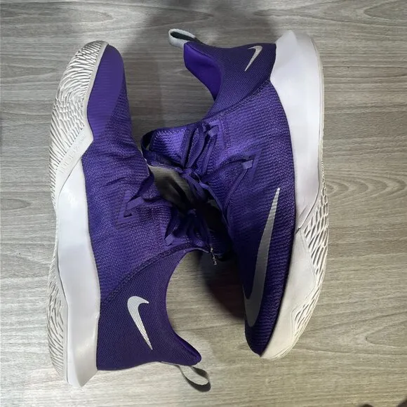 Nike Zoom Shift 2 Mens 13.5 Basketball Shoes Purple Low Top Athletic Sneakers