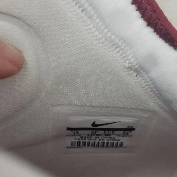 Nike Zoom White &amp; Burgundy 17‎ basketball Shoes