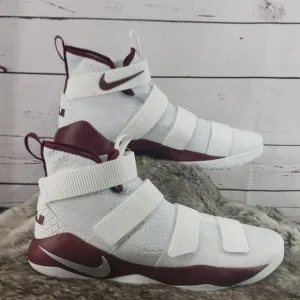 Nike Zoom White &amp; Burgundy 17‎ basketball Shoes
