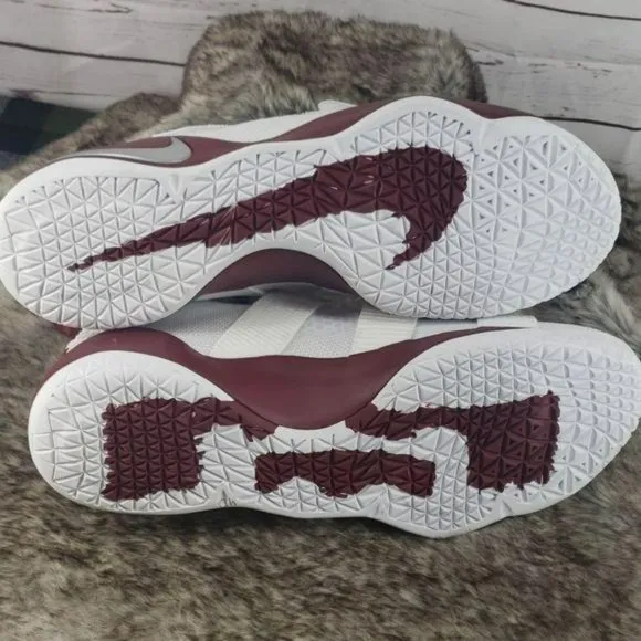 Nike Zoom White &amp; Burgundy 17‎ basketball Shoes