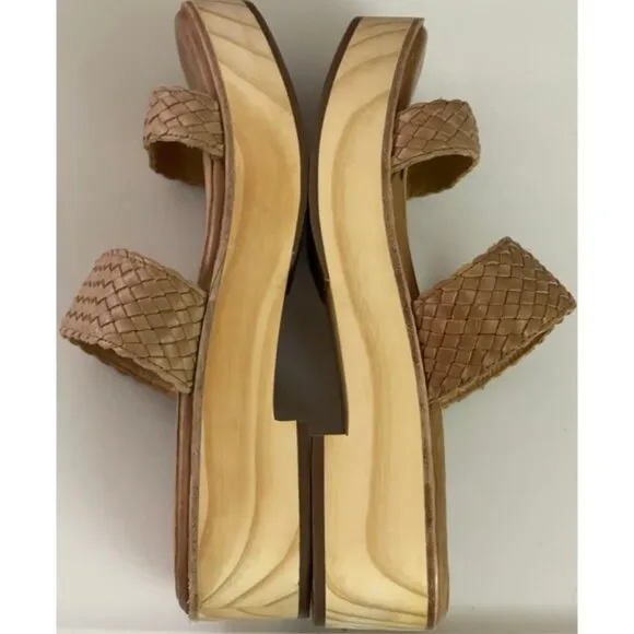 Nisolo | Almond Leather Ellie All Day Woven Clog Sandals