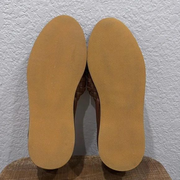 Nisolo Huarache Leather Sandals Brandy Size 10