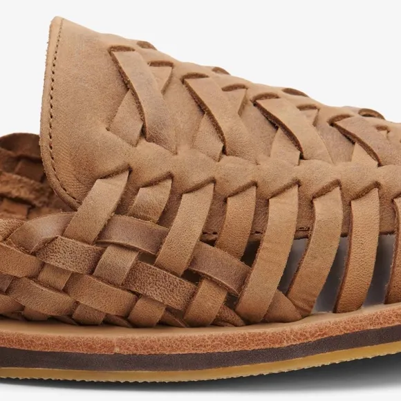 Nisolo Huarache Leather Sandals Tobacco Size 12