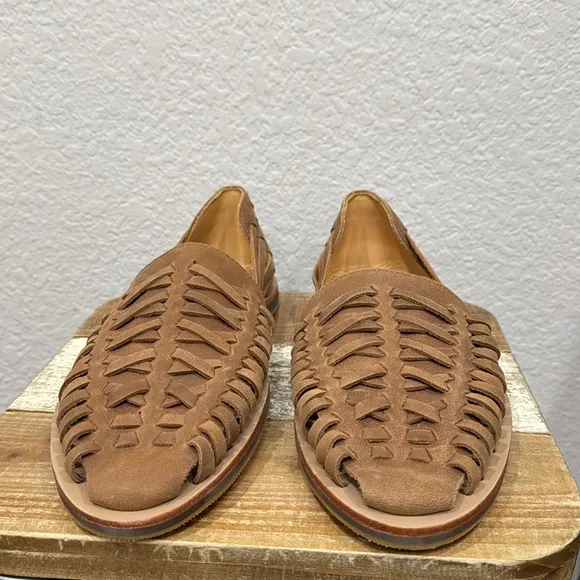 Nisolo Huarache Leather Sandals Tobacco Size 12