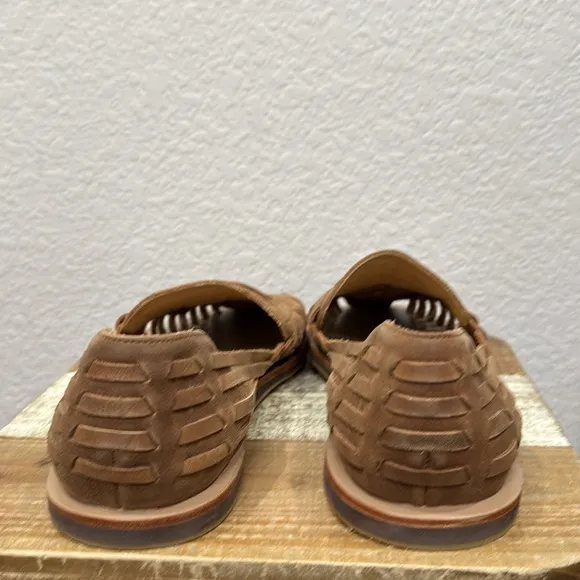 Nisolo Huarache Leather Sandals Tobacco Size 12