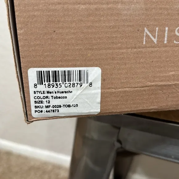 Nisolo Huarache Leather Sandals Tobacco Size 12