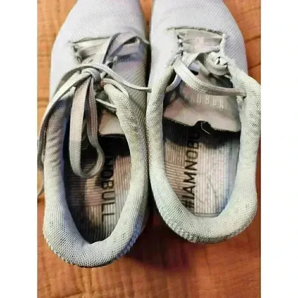 No Bull NOBULL Super Fabric Trainer Athletic Shoes Gray/Stripe Sz 10M / 11.5W