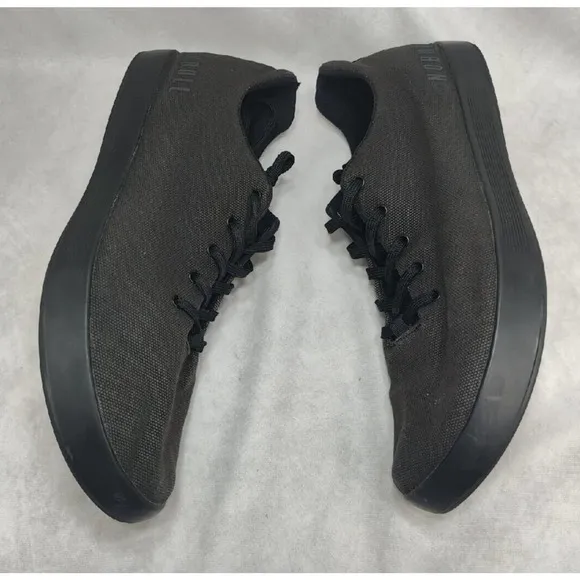 NOBULL Canvas Trainers gym shoes washed Black Men’s Size 13 women's size 14.5