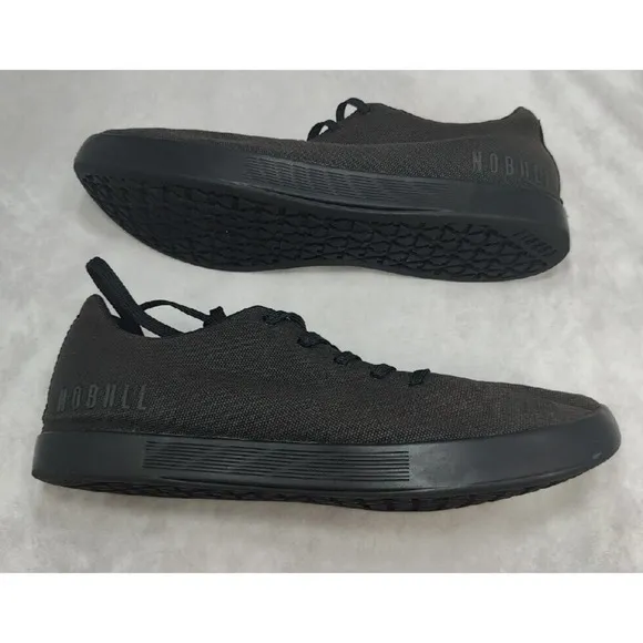 NOBULL Canvas Trainers gym shoes washed Black Men’s Size 13 women's size 14.5