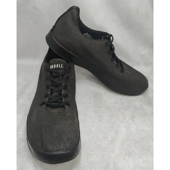 NOBULL Canvas Trainers gym shoes washed Black Men’s Size 13 women's size 14.5