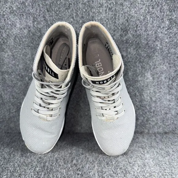 Nobull Outwork High Top Womens 6.5 Gray Shoes Trainers Athletic Lifting