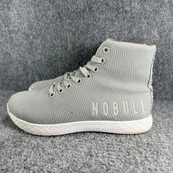 Nobull Outwork High Top Womens 6.5 Gray Shoes Trainers Athletic Lifting