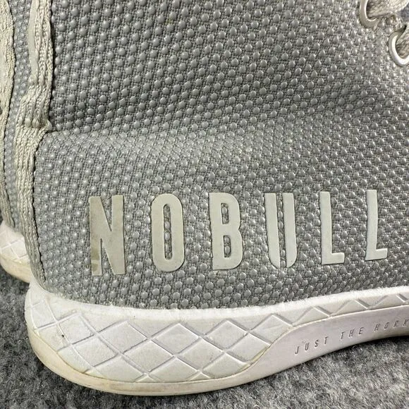 Nobull Outwork High Top Womens 6.5 Gray Shoes Trainers Athletic Lifting