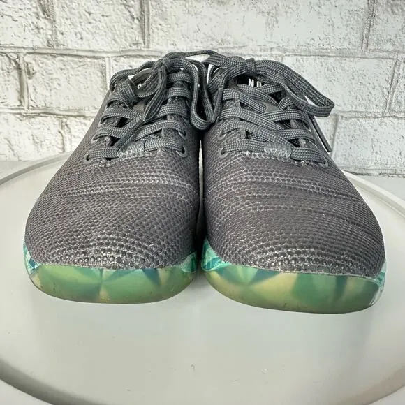 NOBULL Sneakers Outwork Athletic Tennis Shoes Lace Up Gray Blue 7.5