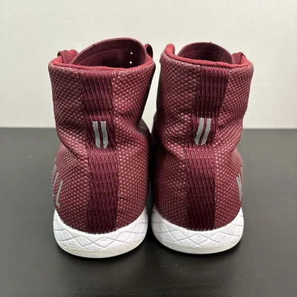 NOBULL SuperFabric High Top Athletic Trainer Shoes Burgundy Men's 7.5 Women's 9