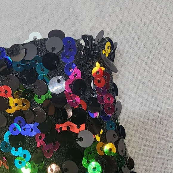 Nocturne Sequin Multi-color Party Mini Skirt Size M - NWT