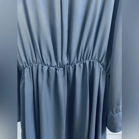 NORDSTROM CITY CHIC Shibara Asymmetrical Wrap Minidress/Tunic In Navy L/XL ✨NWT✨