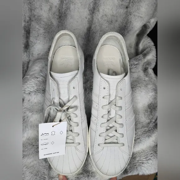 NWB ADIDAS Originals Men's Superstar 82 Core White/Aluminium/Off White, US 10.5