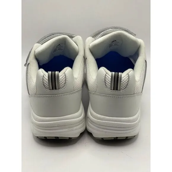 NWOB Drew Mens Lightning II Walking Shoes White US 7 UK 6E Hook &amp; Loop‎ Leather