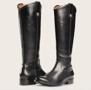 NWOB Frye Melissa Button Inside Zipper Leather Boots