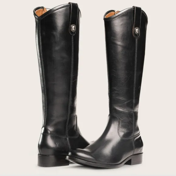 NWOB Frye Melissa Button Inside Zipper Leather Boots