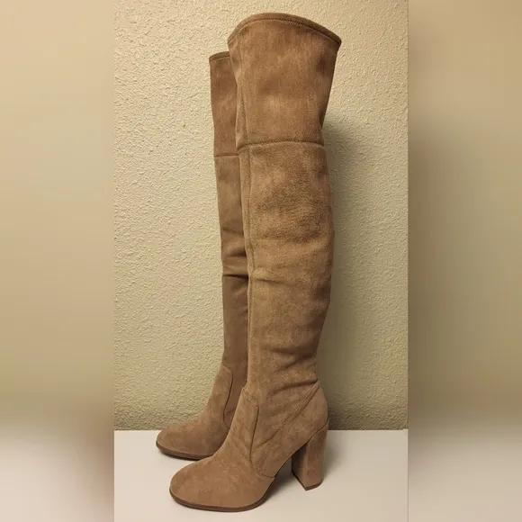 NWOB Kenneth Cole New York Mushroom Josie Over The Knee Heeled Boots Size 10