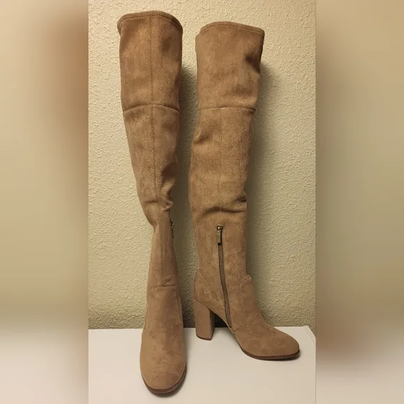NWOB Kenneth Cole New York Mushroom Josie Over The Knee Heeled Boots Size 10