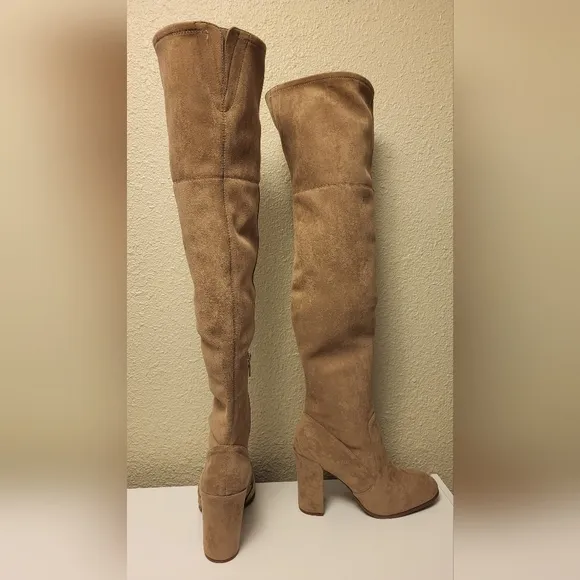 NWOB Kenneth Cole New York Mushroom Josie Over The Knee Heeled Boots Size 10