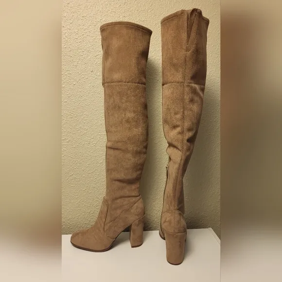 NWOB Kenneth Cole New York Mushroom Josie Over The Knee Heeled Boots Size 10