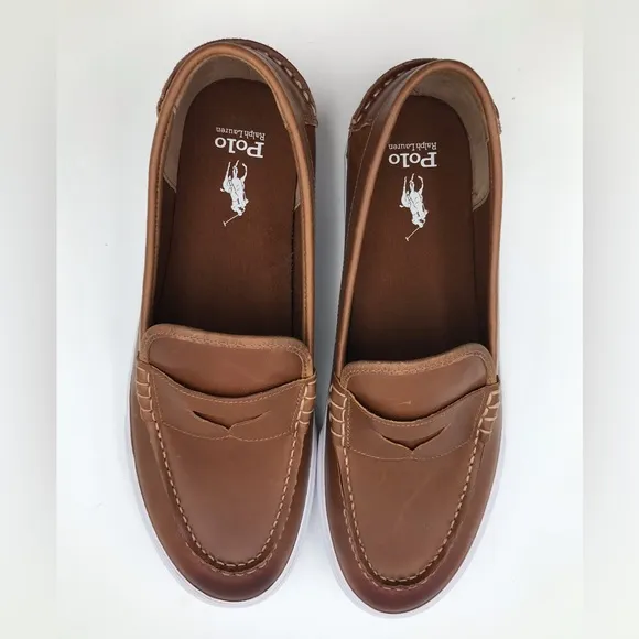 NWOB Polo Ralph Lauren Keaton Leather Penny Loafer