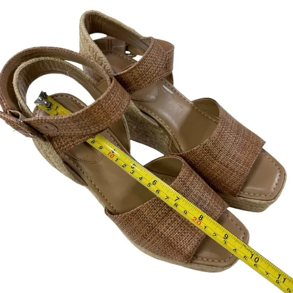 NWOB Sam Edelman Vada Espadrille Platform Sandals in Cuoio Women’s Size 9M
