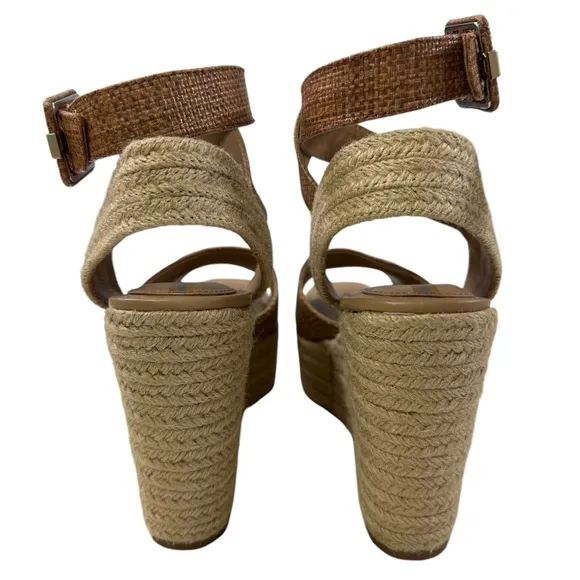 NWOB Sam Edelman Vada Espadrille Platform Sandals in Cuoio Women’s Size 9M