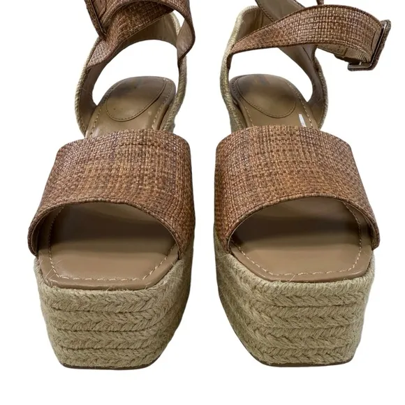 NWOB Sam Edelman Vada Espadrille Platform Sandals in Cuoio Women’s Size 9M