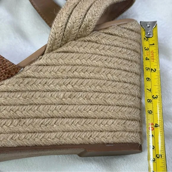 NWOB Sam Edelman Vada Espadrille Platform Sandals in Cuoio Women’s Size 9M