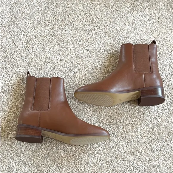 NWOT J.Crew Factory Brown Chelsea Ankle Boots