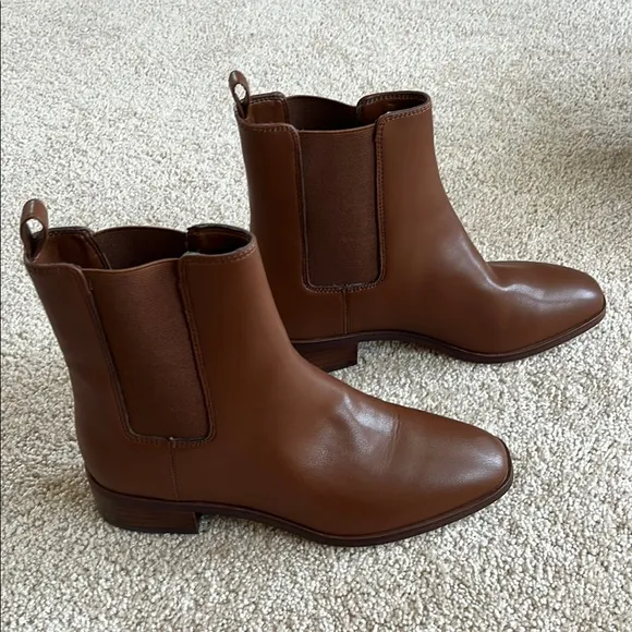 NWOT J.Crew Factory Brown Chelsea Ankle Boots
