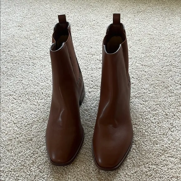 NWOT J.Crew Factory Brown Chelsea Ankle Boots