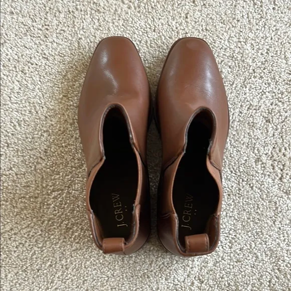 NWOT J.Crew Factory Brown Chelsea Ankle Boots