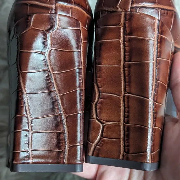 NWOT Jeffrey Campbell Minim Croc Embossed Boots in Brown