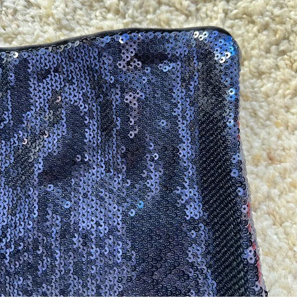 NWOT navy blue sequin pencil skirt