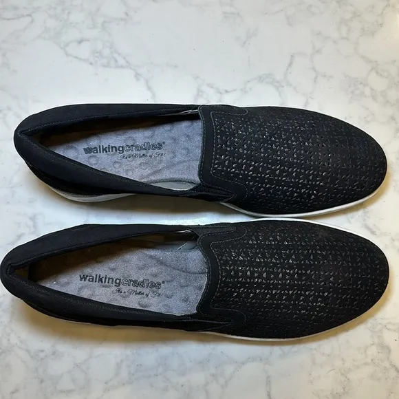 NWOT Walking Cradles Orleans Comfort Shoes Black Size 12 Narrow