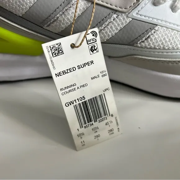 NWT ADIDAS Essentials Nebzed Super Boost Shoes White 11