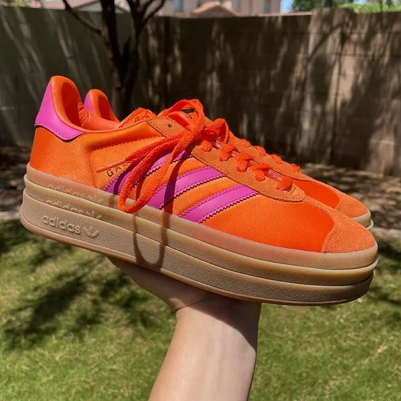 NWT ADIDAS Gazelle Bold Platform Shoes!