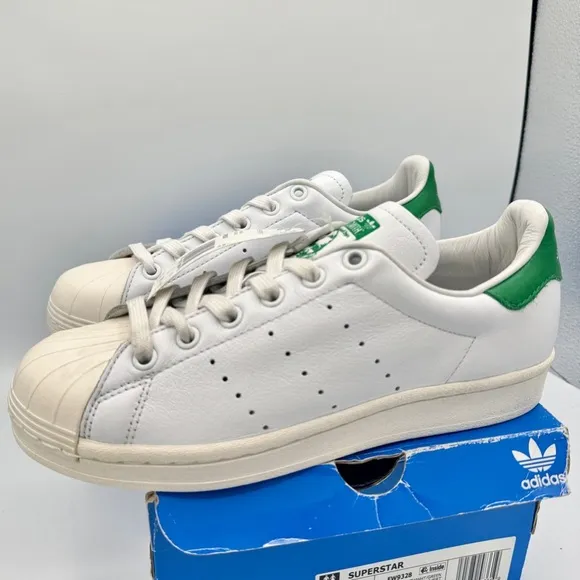 NWT Adidas Stan Smith Superstan white green classic sneaker originals superstar
