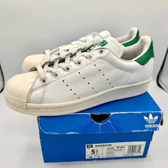 NWT Adidas Stan Smith Superstan white green classic sneaker originals superstar