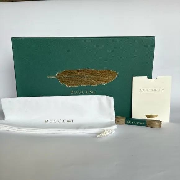 NWT Buscemi 100MM Toddler Gold Sneaker Shoes T29 US size 12 size 12.5