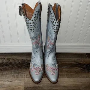 NWT  Dingo Boots Women's Poppy Fashion Boot, Silver, 11