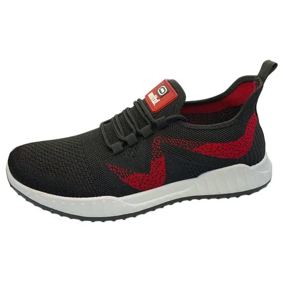 NWT ECKO UNLTD AUTHENTIC MEN'S BLACK KNIT LACE UP SNEAKERS SHOES SIZE 10