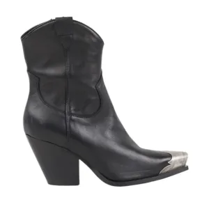 NWT Free People Faster Horses Western Leather Boots in Black
