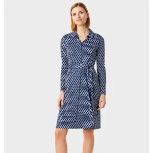 NWT HOBBS Sandrine Patterned Shirt Dress Size 14